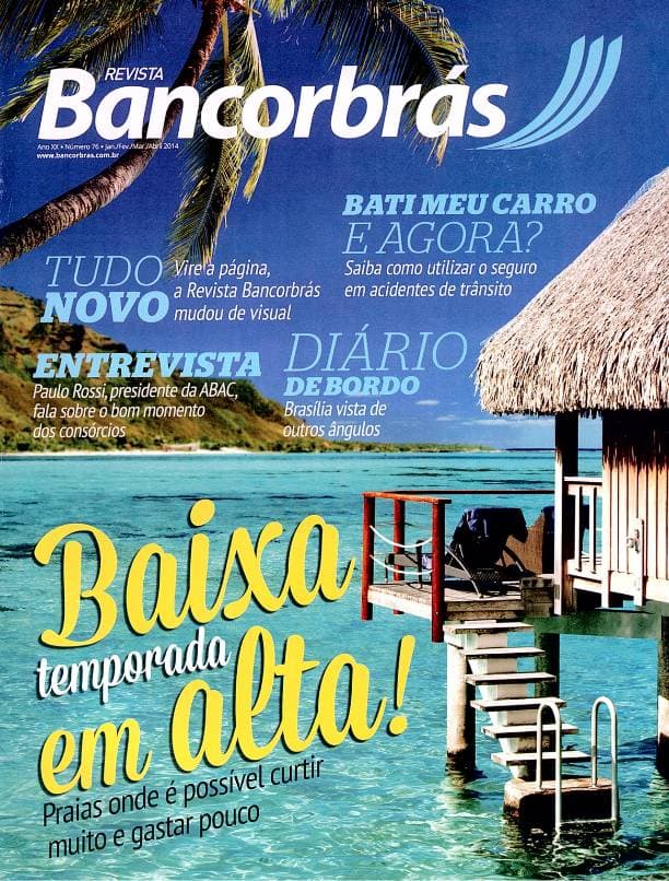 Capa impressa revista Bancorbrás edição 76